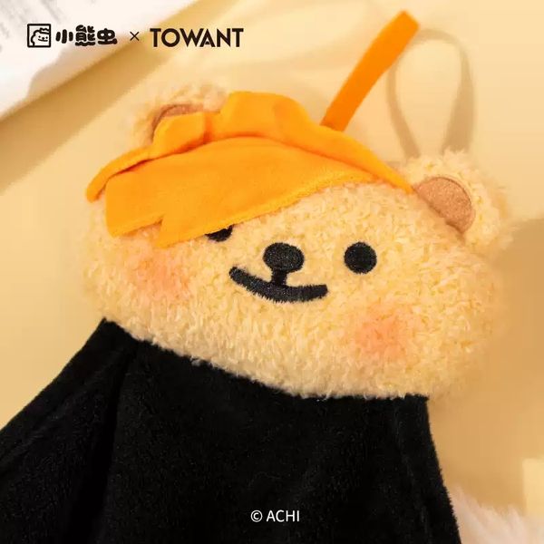  小熊蟲來囉 小熊蟲 擦手巾 吸水擦手 擦手布 浴廁吸水 廚房乾手 乾手巾 擦手｜嗨寶好選物