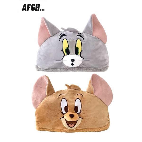 湯姆貓與傑利鼠 Tom and Jerry 貓與老鼠 午睡毯 連帽披毯 抱枕 兩用｜嗨寶好選物