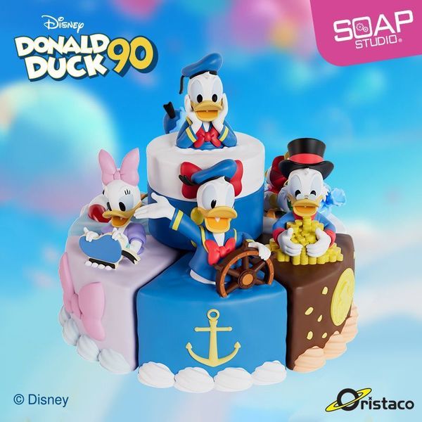 迪士尼 唐老鴨 驚喜蛋糕系列 盲盒 手伴 公仔 擺件 扭蛋 收藏品 Soap Studio｜嗨寶好選物