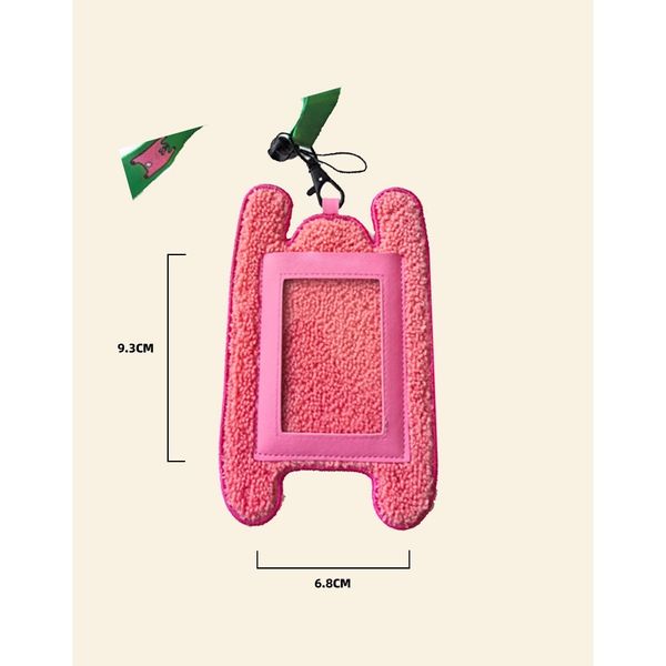 若愚工坊 粉紅肌肉猛男兔布偶 玩偶 肌肉兔 猛男兔 搞怪 粉紅兔 識別證 狗牌 門禁卡 卡套 證件套｜嗨寶好選物