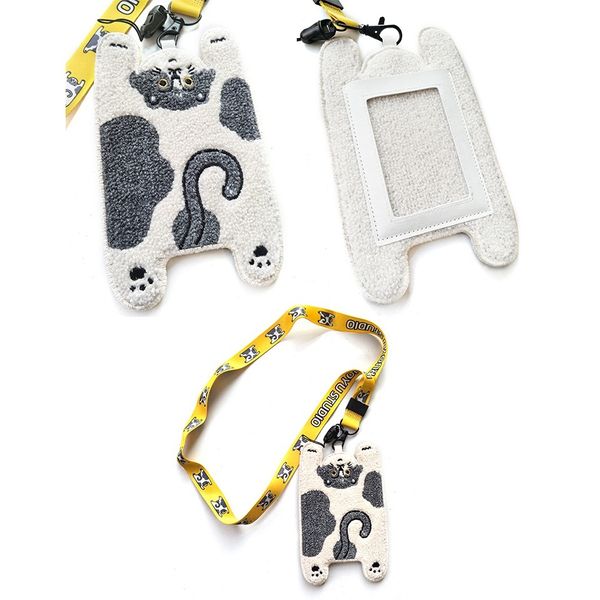 若愚工坊 粉紅肌肉猛男兔布偶 玩偶 肌肉兔 猛男兔 搞怪 粉紅兔 識別證 狗牌 門禁卡 卡套 證件套｜嗨寶好選物