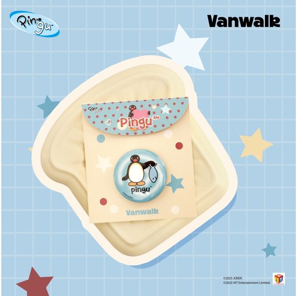 Pingu 企鵝家族 可愛 卡通企鵝 胸針 徽章 掛件 掛件 包配飾 手伴 公仔 擺件 收藏品｜嗨寶好選物