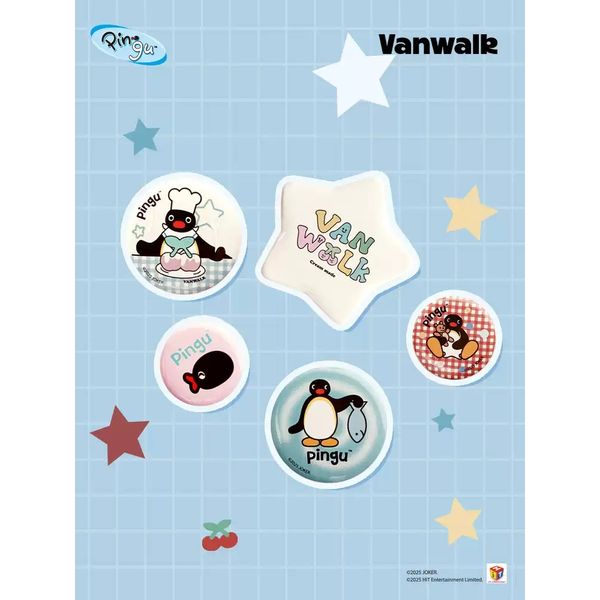 Pingu 企鵝家族 可愛 卡通企鵝 胸針 徽章 掛件 掛件 包配飾 手伴 公仔 擺件 收藏品｜嗨寶好選物