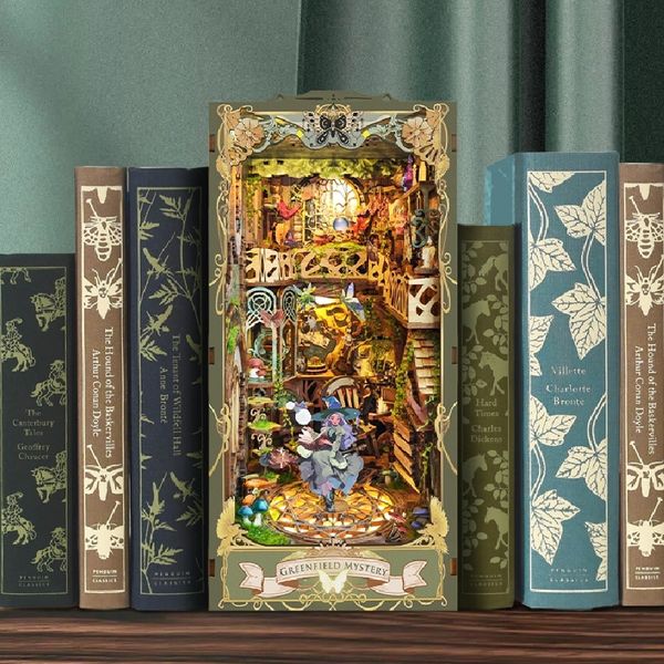 綠野秘境 booknook 立體拼裝 卡通 手工禮物  DIY 袖珍屋 拼裝 收藏屋 送女生 交換禮物｜嗨寶好選物
