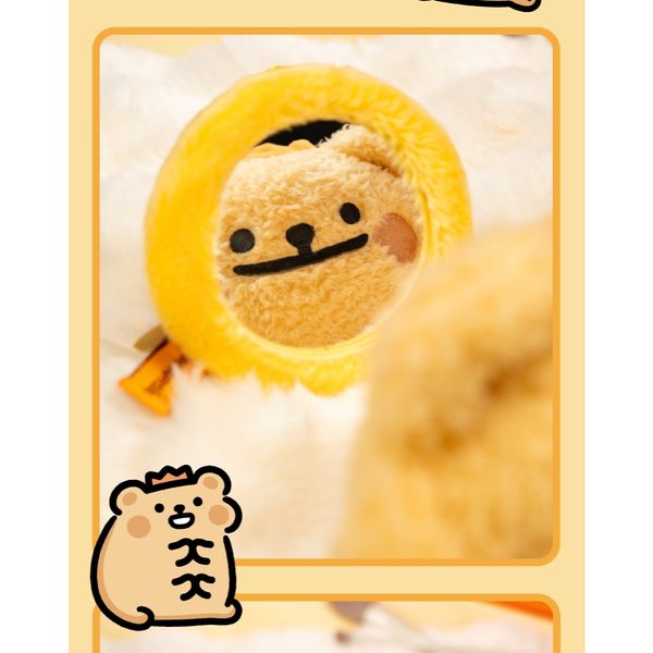  小熊蟲來囉 小熊蟲 隨身化妝鏡 補妝鏡 鑰匙扣 小掛件 公仔 周邊 擺飾 娃娃 隨身鏡｜嗨寶好選物