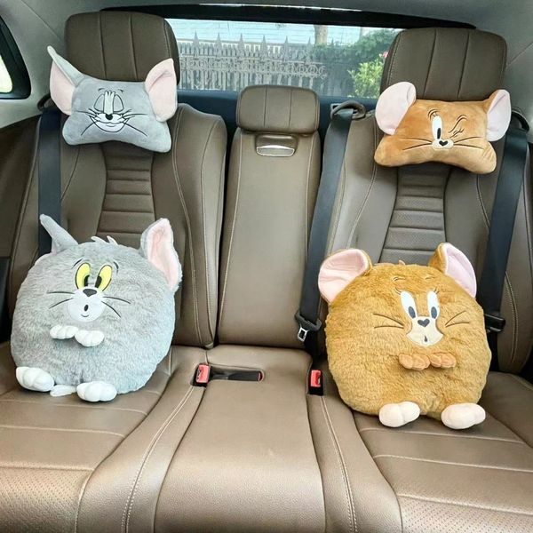  湯姆貓與傑利鼠 Tom and Jerry 貓與老鼠 車子用品 頭枕 腰靠 車枕 車子腰靠｜嗨寶好選物