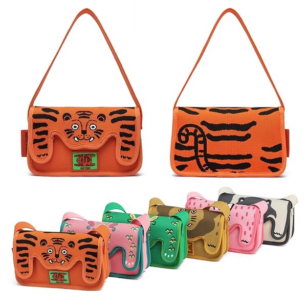 若愚工坊 可愛獅子 可愛貓咪 刺繡 粉紅肌肉猛男兔 肌肉兔  搞怪 粉紅兔 腰包 手提包 腋下包｜嗨寶好選物