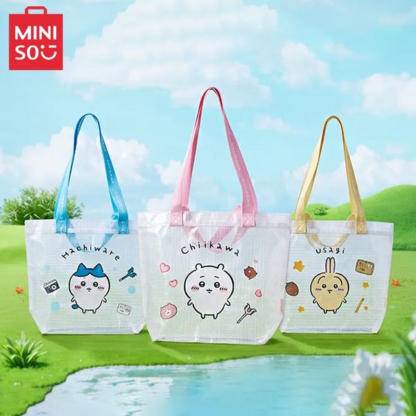 chiikawa 吉伊卡哇 購物袋系列 PVC購物袋 手提袋 透明手提袋 擺件 收藏品 MINISO｜嗨寶好選物