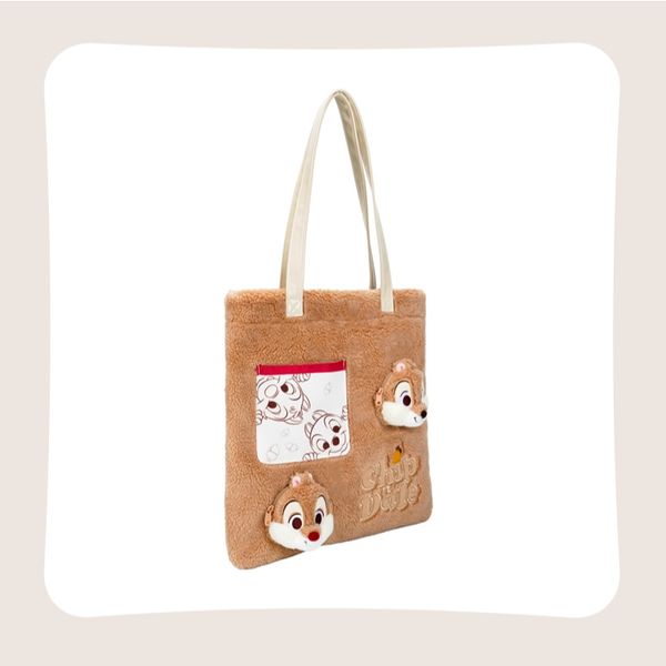 Disney 迪士尼 奇奇與蒂蒂 蜂蜜罐 潮玩 單肩包 毛絨可愛 側背包 公仔 收藏品 玩偶 抱枕｜嗨寶好選物