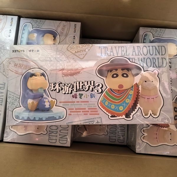 蠟筆小新 野原新之助 環遊世界3 盲盒 手伴 公仔 擺件 扭蛋 收藏品｜嗨寶好選物