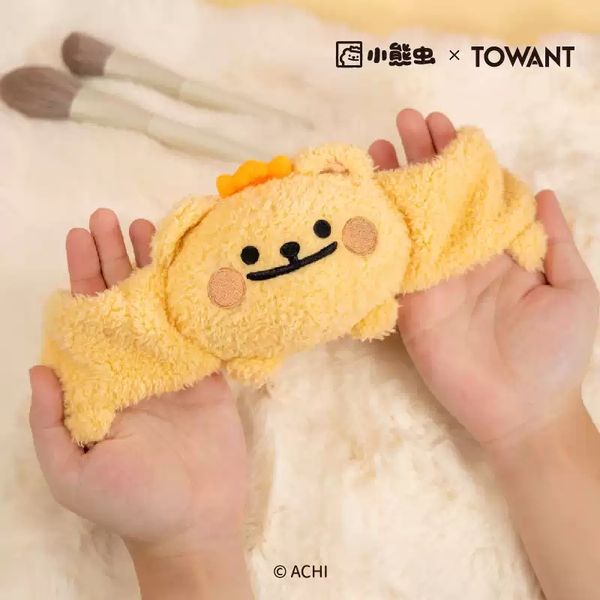  小熊蟲來囉 小熊蟲 禮貌微笑束髮帶 洗臉束帶 洗臉帶 洗臉巾 髮箍 髮帶 洗臉 敷面膜 化妝｜嗨寶好選物