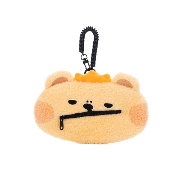  小熊蟲來囉 小熊蟲 禁止開口 零錢包 鑰匙包 小包 公仔 玩偶 擺飾 擺件 鑰匙扣｜嗨寶好選物