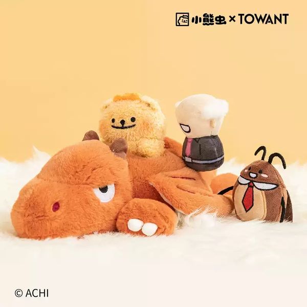  小熊蟲來囉 小熊蟲 惡龍巴士 震動娃娃 工仔 手辦 擺件 拉繩娃娃 隨意擺放｜嗨寶好選物