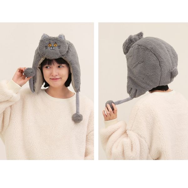 雲朵工廠 抱抱系列 抱抱貓爪 貝雷帽 抱抱貓頭 貓咪趴頭 可愛立體造型帽子 貓貓 毛絨帽子 玩偶帽｜嗨寶好選物