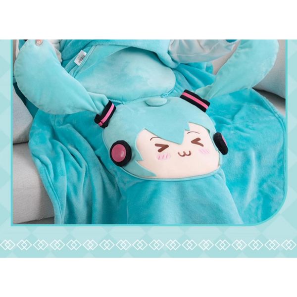 初音未來 瞇瞇眼系列 盲盒 手伴 公仔 擺件 扭蛋 收藏品 多功能毯子 抱枕 冷氣毯｜嗨寶好選物