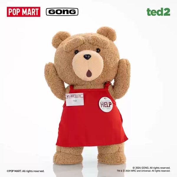 Pop Mart 泡泡瑪特 泰迪熊 Ted2 可動毛絨 系列 盲盒 手伴 公仔 擺件 扭蛋 收藏品｜嗨寶好選物