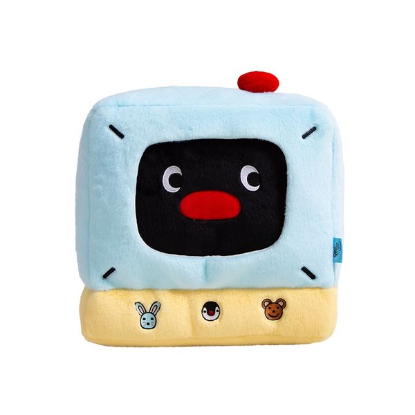 Pingu 企鵝家族 抱枕系列 企鵝 電視機 可拆卸 毛絨 沙發 抱枕 電視機抱枕｜嗨寶好選物