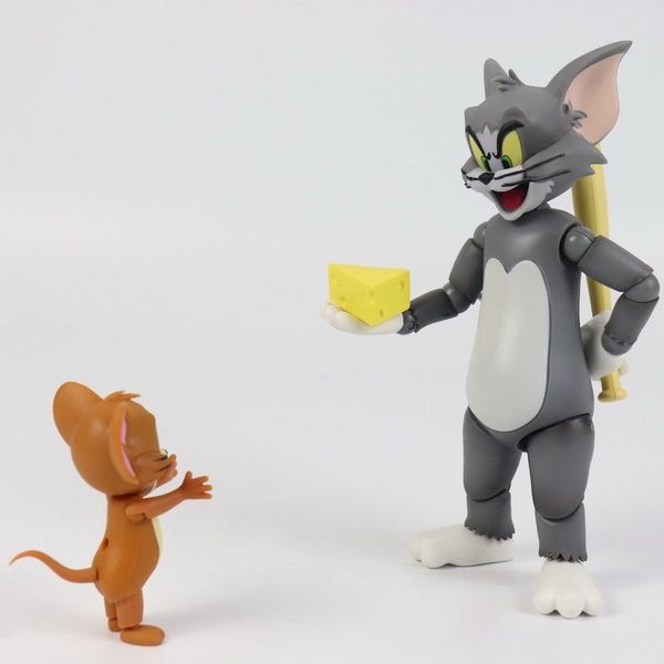  湯姆貓與傑利鼠 Tom and Jerry 貓與老鼠 全身可動模型 可動公仔｜嗨寶好選物