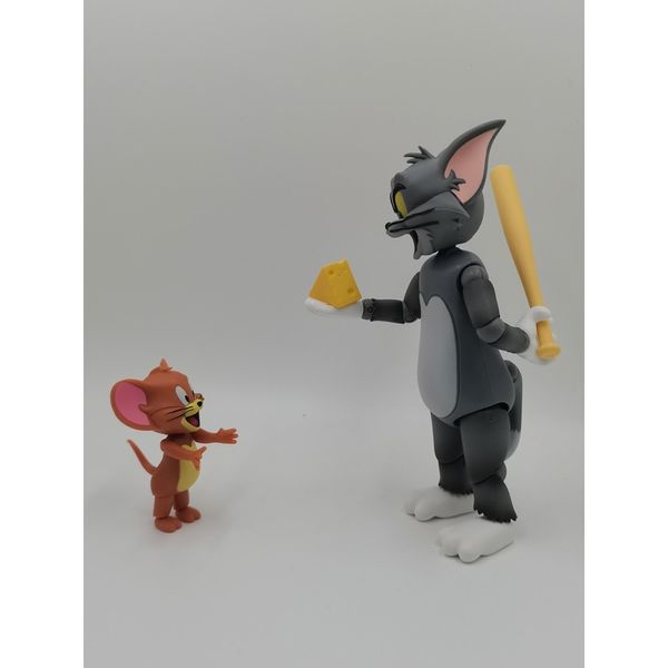  湯姆貓與傑利鼠 Tom and Jerry 貓與老鼠 全身可動模型 可動公仔｜嗨寶好選物