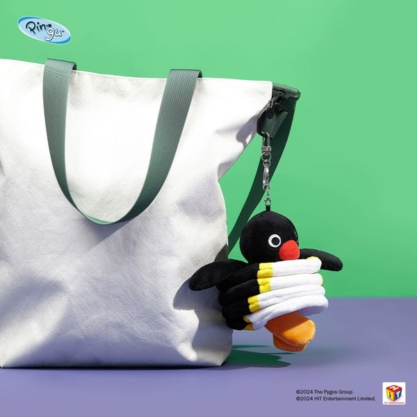 Pingu 企鵝家族 彈簧系列 鑰匙扣 毛絨掛件 系列 盲盒 手伴 公仔 擺件 收藏品｜嗨寶好選物