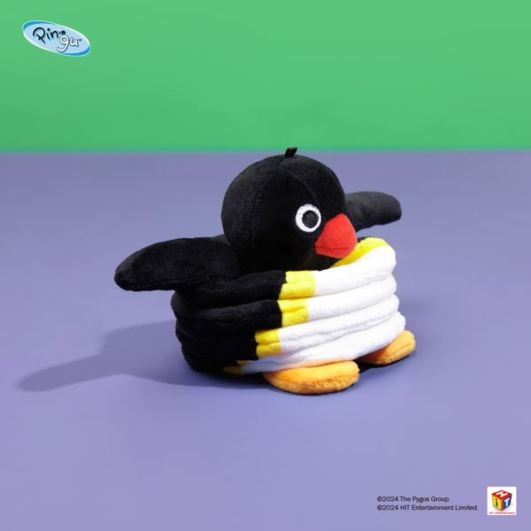 Pingu 企鵝家族 彈簧系列 鑰匙扣 毛絨掛件 系列 盲盒 手伴 公仔 擺件 收藏品｜嗨寶好選物