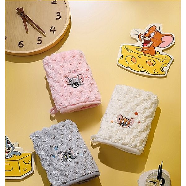 湯姆貓與傑利鼠 Tom and Jerry 貓與老鼠 生活用品系列 毛巾 方巾 吸水 柔軟浴巾｜嗨寶好選物