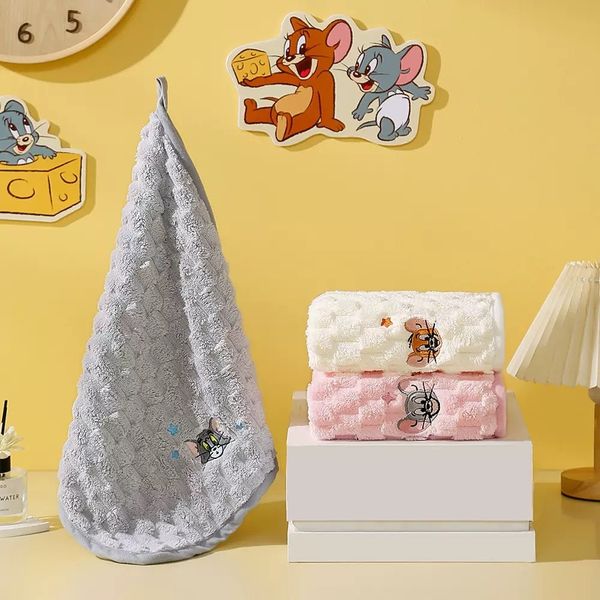 湯姆貓與傑利鼠 Tom and Jerry 貓與老鼠 生活用品系列 毛巾 方巾 吸水 柔軟浴巾｜嗨寶好選物