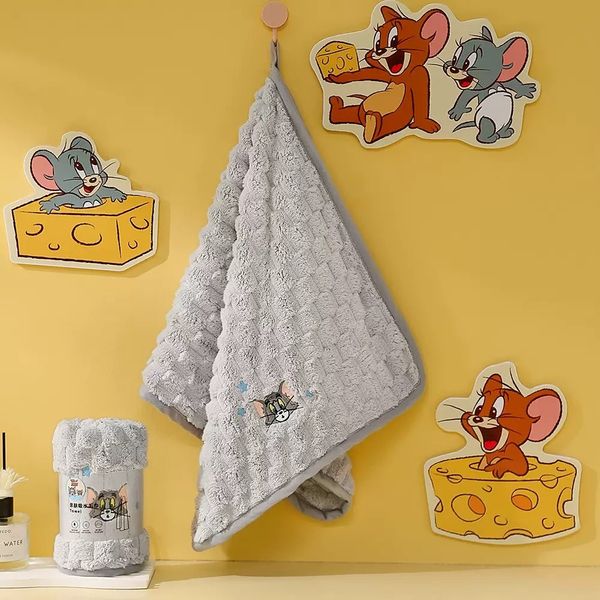湯姆貓與傑利鼠 Tom and Jerry 貓與老鼠 生活用品系列 毛巾 方巾 吸水 柔軟浴巾｜嗨寶好選物