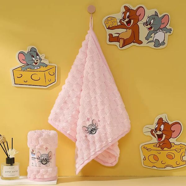 湯姆貓與傑利鼠 Tom and Jerry 貓與老鼠 生活用品系列 毛巾 方巾 吸水 柔軟浴巾｜嗨寶好選物