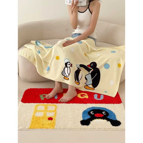 Pingu 企鵝家族 地毯系列 臥室 客廳 房子創意地墊 地墊 地毯 毛絨 擺件 企鵝｜嗨寶好選物
