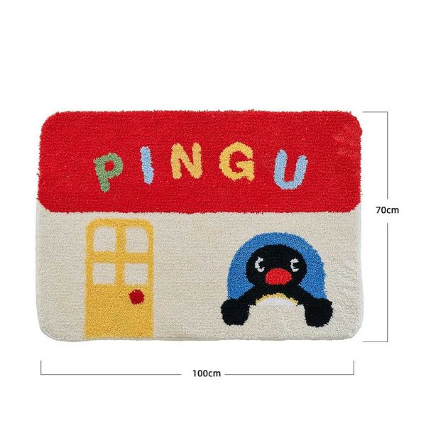 Pingu 企鵝家族 地毯系列 臥室 客廳 房子創意地墊 地墊 地毯 毛絨 擺件 企鵝｜嗨寶好選物