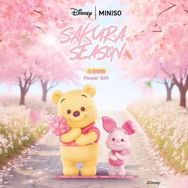 Disney 迪士尼 小熊維尼 春日蜜語 系列  盲盒 手伴 公仔 擺件 扭蛋 收藏品｜嗨寶好選物