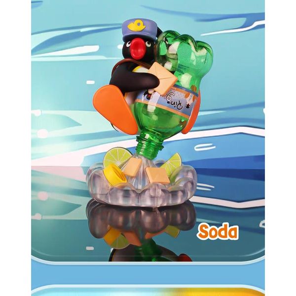  Pingu 企鵝家族 貪吃的小鵝 系列 鑰匙扣 毛絨掛件 系列 盲盒 手伴 公仔 擺件 收藏品｜嗨寶好選物