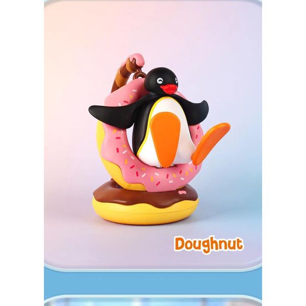 Pingu 企鵝家族 貪吃的小鵝 系列 鑰匙扣 毛絨掛件 系列 盲盒 手伴 公仔 擺件 收藏品｜嗨寶好選物