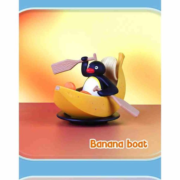  Pingu 企鵝家族 貪吃的小鵝 系列 鑰匙扣 毛絨掛件 系列 盲盒 手伴 公仔 擺件 收藏品｜嗨寶好選物