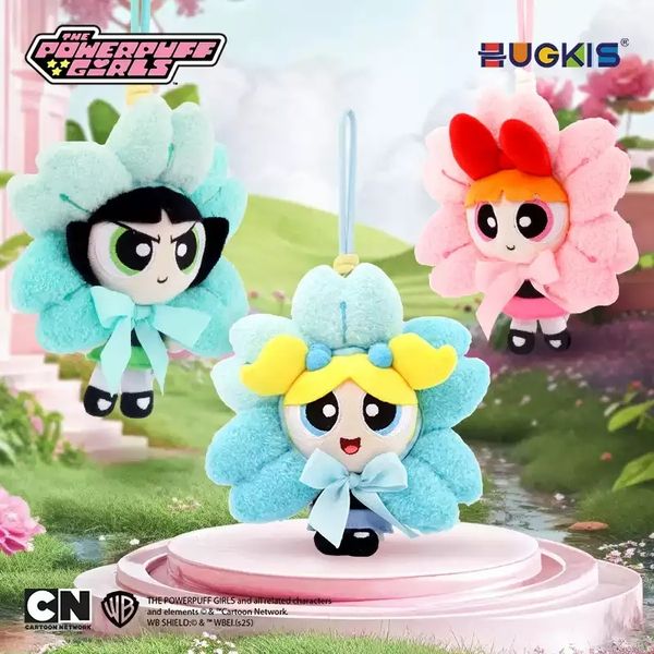 飛天小女警  花朵系列 鑰匙扣 毛絨掛件 系列 盲盒 手伴 公仔 擺件 收藏品｜嗨寶好選物