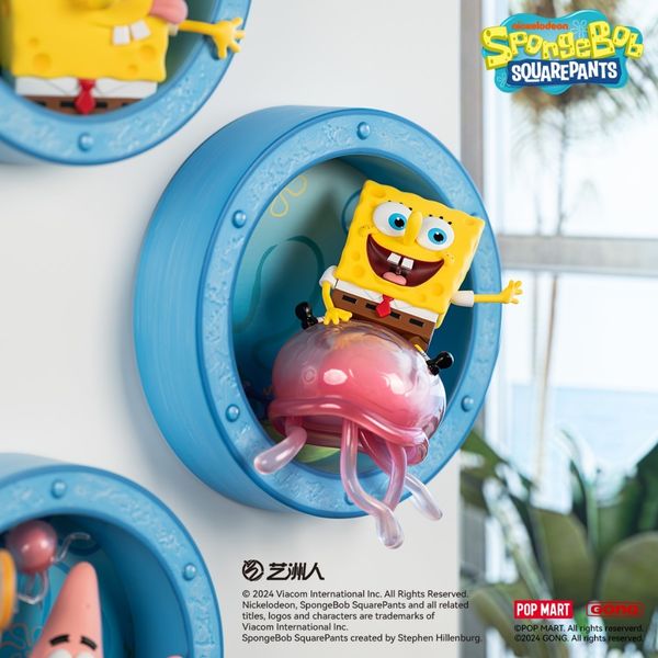 Pop Mart 泡泡瑪特 海綿寶寶 次元窗口系列 盲盒 手伴 公仔 擺件 收藏品｜嗨寶好選物