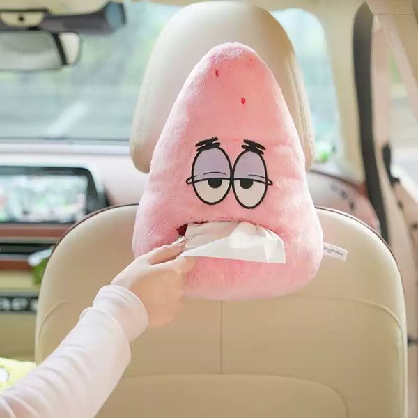 SpongeBob 海綿寶寶 派大星 紙巾盒 衛生紙巾 面紙盒 衛生紙套 車用衛生紙套｜嗨寶好選物