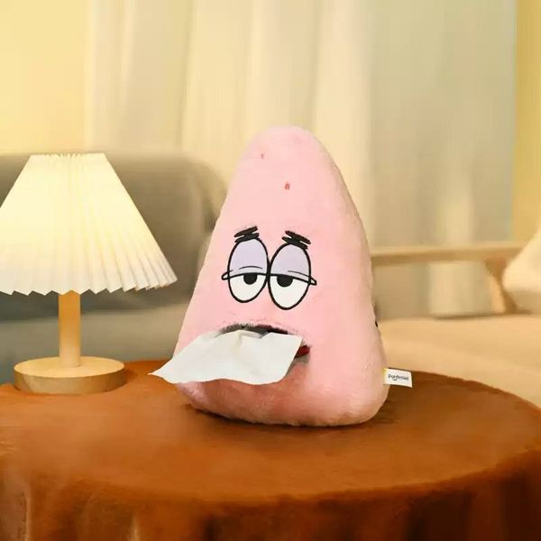 SpongeBob 海綿寶寶 派大星 紙巾盒 衛生紙巾 面紙盒 衛生紙套 車用衛生紙套｜嗨寶好選物