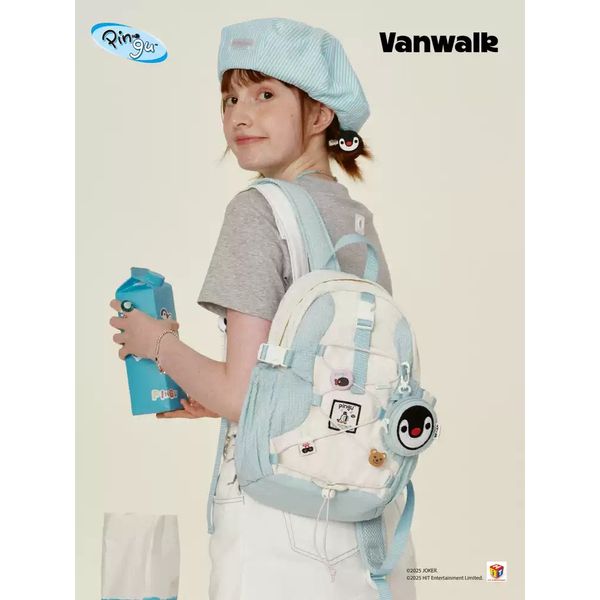 Pingu 企鵝家族 旅行 雙肩包 登山包 小背包 通勤包 出遊 輕便 書包 後背包｜嗨寶好選物