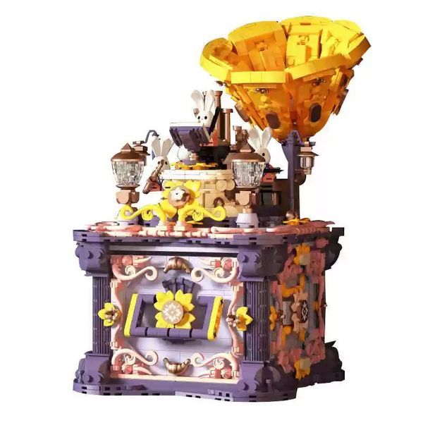 愛麗絲夢遊仙境 復古留聲機 3D拼圖 立體拼圖 益智遊戲 禮物 可愛擺件 拼裝玩具 積木模型｜嗨寶好選物