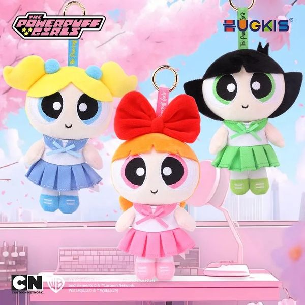 飛天小女警 美少女系列 JK 鑰匙扣 毛絨掛件 系列 盲盒 手伴 公仔 擺件 收藏品｜嗨寶好選物