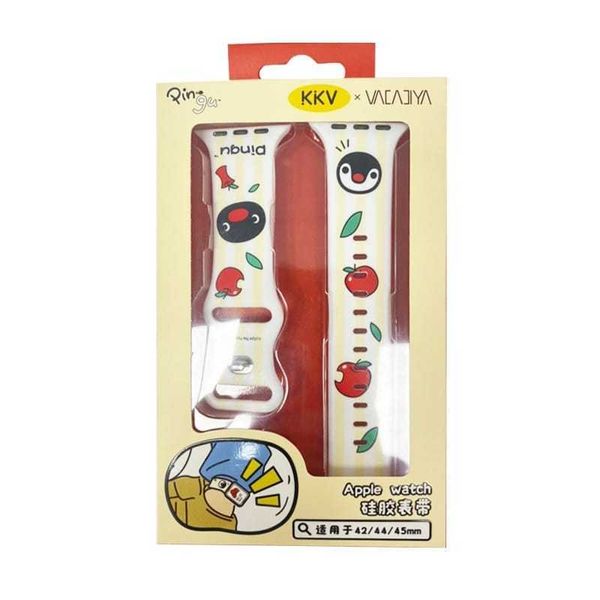 企鵝家族 Pingu Apple watch 矽膠表帶 替換手表帶 錶帶 手錶帶 矽膠錶帶｜嗨寶好選物