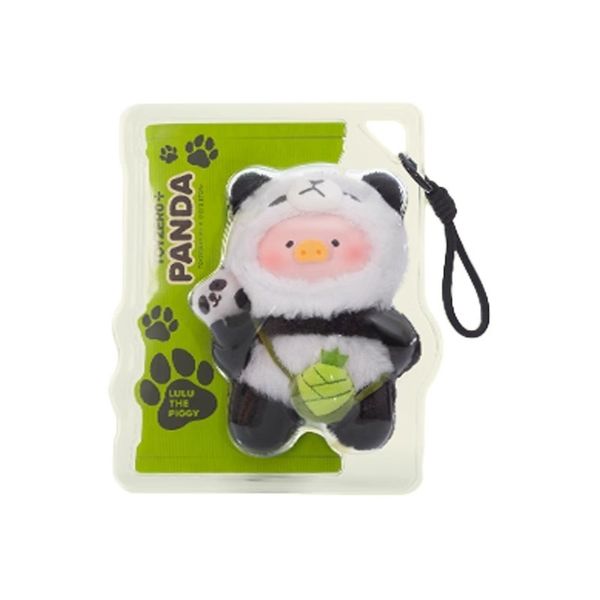 LULU豬 毛絨公仔 熊貓 絨毛公仔 LULU 豬 盲盒 手伴 公仔 擺件 扭蛋 收藏品｜嗨寶好選物