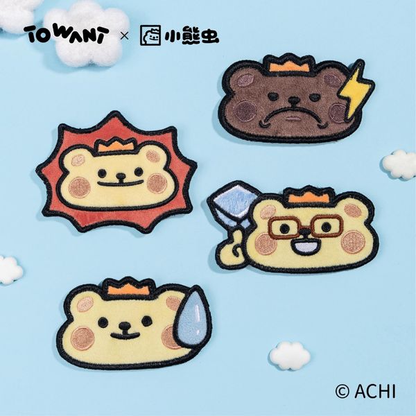  小熊蟲來囉 小熊蟲 瀏海魔法貼 碎髮貼 瀏海貼 瀏海固定 髮貼 可愛裝飾 頭髮神器 牢固魔鬼氈｜嗨寶好選物