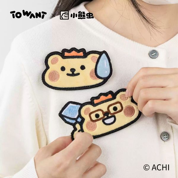  小熊蟲來囉 小熊蟲 瀏海魔法貼 碎髮貼 瀏海貼 瀏海固定 髮貼 可愛裝飾 頭髮神器 牢固魔鬼氈｜嗨寶好選物