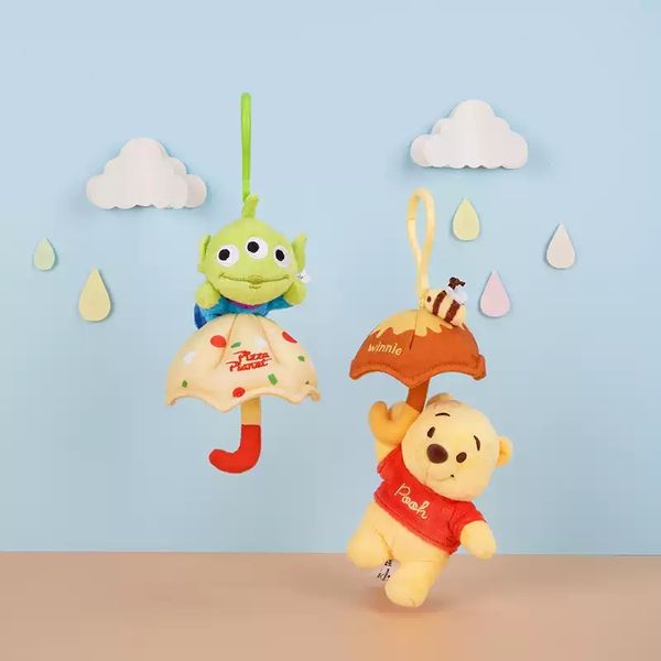 Disney 迪士尼 小熊維尼 三眼怪 熊抱哥 下雨了系列 蜂蜜罐 潮玩 公仔 收藏品 玩偶 抱枕｜嗨寶好選物