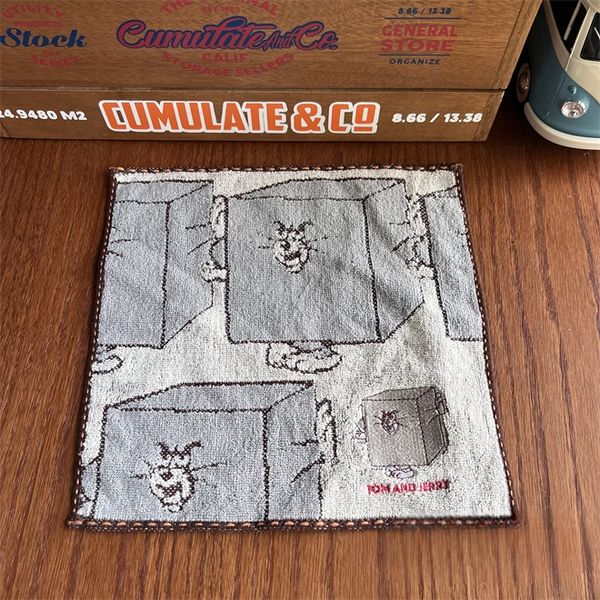 日本 Tom & Jerry 湯姆貓與傑利鼠 方巾 小毛巾 手伴 公仔 擺件 扭蛋 收藏品｜嗨寶好選物