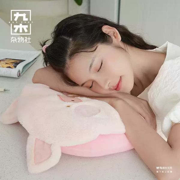 LULU豬  遮光連帽 護頸枕 飛機枕 午睡枕頭 LULU 豬 盲盒 手伴 公仔 擺件 扭蛋 收藏品｜嗨寶好選物