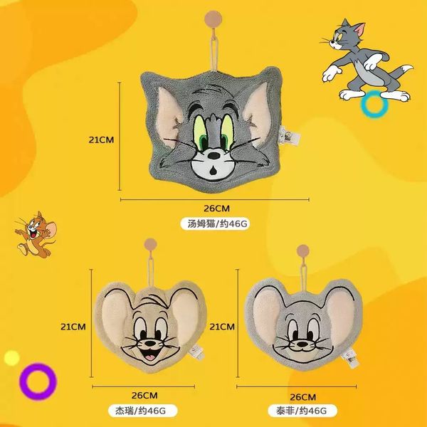  湯姆貓與傑利鼠 Tom and Jerry 貓與老鼠 生活用品系列 擦手巾 擦手布 平面擦手 吸水｜嗨寶好選物